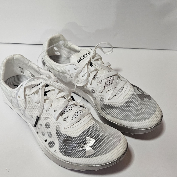 NWT Under Armour Shakedown Elite Breeze White Track MEN’S 8 WMN’S 9.5 - Picture 6 of 10